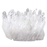 Clear Rock Crystal Quartz Cluster Healing Gem Druzy Geode Specimen Figurine