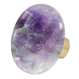 Crystal Knob Drawer Oval Stone Pull Handle for Dresser Wardrobe
