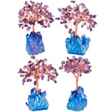 Aura Titanium Coated Crystal Money Tree Bonsai