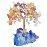 Aura Titanium Coated Crystal Money Tree Bonsai