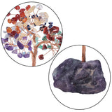Crystal Money Tree w/ Fluorite Base Amethyst Reiki Feng Shui Decor