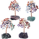 Crystal Money Tree w/ Fluorite Base Amethyst Reiki Feng Shui Decor