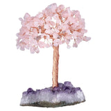Crystal Money Tree with Amethyst Base Feng Shui Decoration