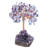 Crystal Money Tree with Amethyst Base Feng Shui Decoration