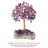 Crystal Money Tree with Amethyst Base Feng Shui Decoration