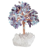 Natural Crystal Money Tree With Quartz Base Reiki Healing Gemstone Craft
