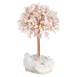 Natural Crystal Money Tree With Quartz Base Reiki Healing Gemstone Craft