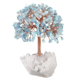 Natural Crystal Money Tree With Quartz Base Reiki Healing Gemstone Craft