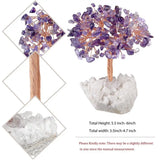 Natural Crystal Money Tree With Quartz Base Reiki Healing Gemstone Craft