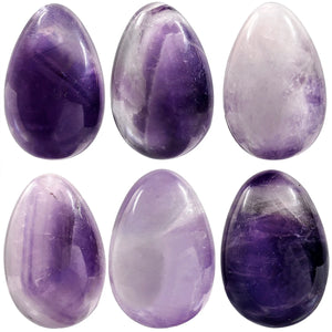 Amethyst Egg Shaped Gravel Specimen Room Decor Garden Office Ornaments