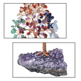 Crystal Stone Chips Reiki Gravel Luck Tree Amethyst Base Home Decor