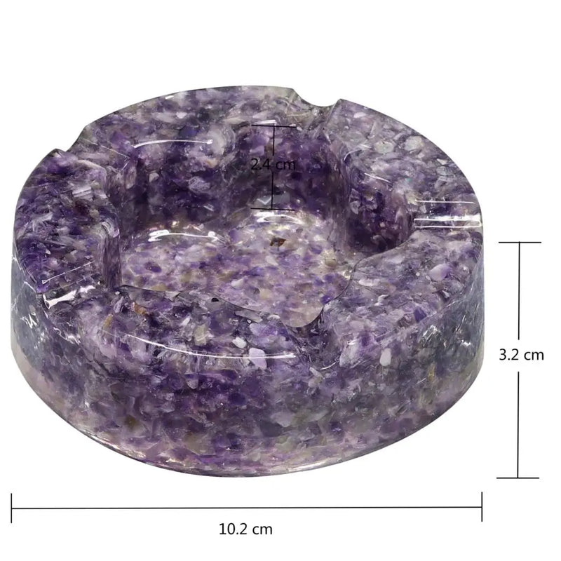 Crystal Stone Plum Flower Ashtray Plant Flower Pot Jewelry Tray