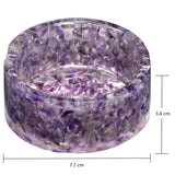 Natural Crystal Stone Resin Ashtray Home Party Bar Decoration Gravel Minerals