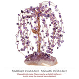 Natural Crystal Tree with Amethyst Cluster Base Bonsai Money Tree Figurine