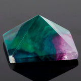Fluorite Quartz Crystal Pyramid Healing Figurine Decoration