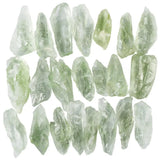 Natural Green Quartz Crystal Gemstone Irregularly Elongated Wand