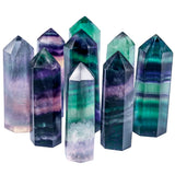 Healing Crystal Hexagonal Points Wand 1.9' Reiki Chakra Meditation