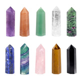 Healing Crystal Hexagonal Points Wand 1.9' Reiki Chakra Meditation