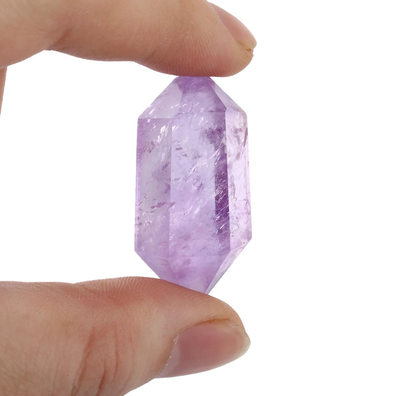 Amethyst Hexagonal Prism Reiki Wand Room Decor