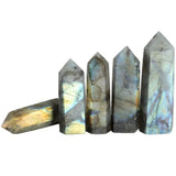 Labradorite Crystal Prism Wand Point Healing Reiki Stone