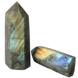 Labradorite Crystal Prism Wand Point Healing Reiki Stone
