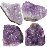 Natural Raw Amethyst Cluster Geode Druzy Mineral Specimen Healing Crystal Stone