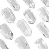 Natural Rock Quartz Crystal Point Faceted Prism Wand Healing Reiki Stone