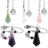 Hexagonal Pendulum Necklace for Divination and Healing
