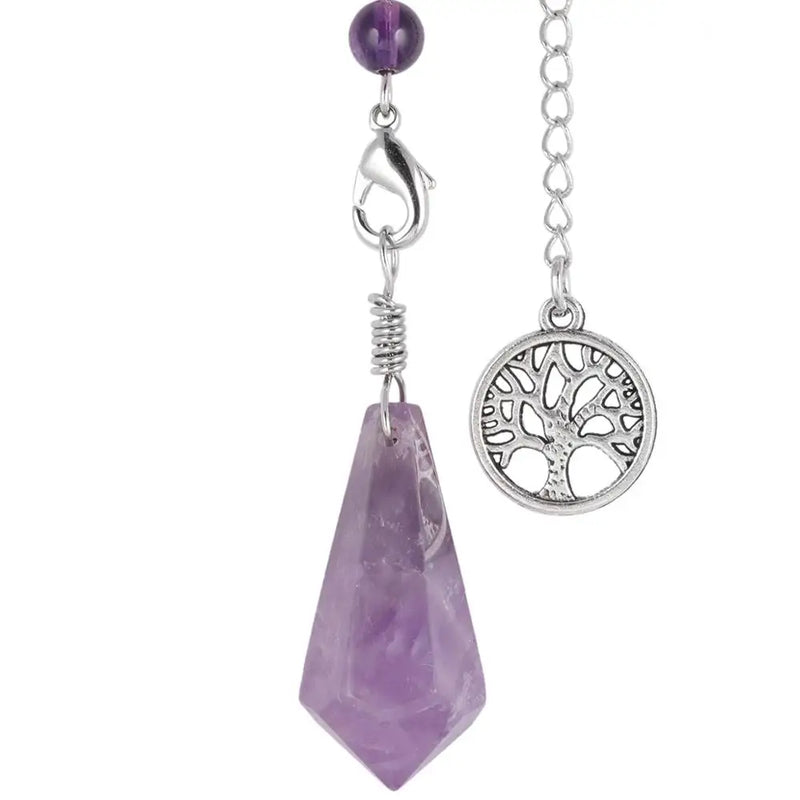 Hexagonal Pendulum Necklace for Divination and Healing