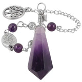 Hexagonal Pendulum Necklace for Divination and Healing