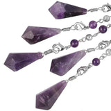 Hexagonal Pendulum Necklace for Divination and Healing