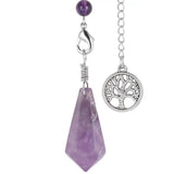 Hexagonal Pendulum Necklace for Divination and Healing
