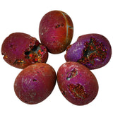 Titanium Coated Quartz Druzy Agate Geode Crystal Egg Sphere Figurine