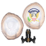 Natural Agate Slices with Stand, Skull Love Heart Pattern Decor