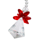 Red Crystal Guardian Angel Ornament Pendant Hanging