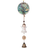 Reiki Abalone Shell Tree Of Life Ceramics Angel Deer Bells Wind Chimes