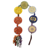 Reiki 7 Chakra Healing Crystal Gravel Wind Chimes
