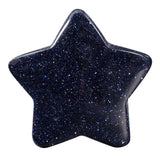 Set of 5 Healing Crystal Star Worry Stones Pocket Stone Hand Carved