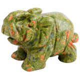 Unakite Stone Elephant Animal Healing Chakra Figurine 2''