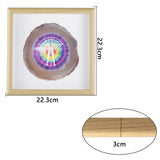 Agate Slice Engraved Reiki 7 Chakra Yoga Meditation Home Decor
