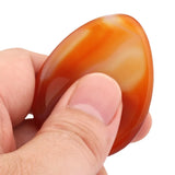 Water Drop Carnelian Thumb Worry Stone - Chakra Reiki Healing Crystal