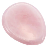 Water Drop Pink Quartz Thumb Worry Stone Reiki Healing Crystal