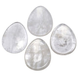 Water Drop Rock Quartz Worry Stone Chakra Reiki Healing Crystal