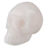 Stone Carved Skull Statue Healing Reiki Pocket Figurine Specimen
