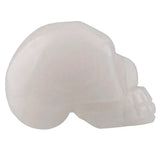 Stone Carved Skull Statue Healing Reiki Pocket Figurine Specimen