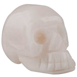 Stone Carved Skull Statue Healing Reiki Pocket Figurine Specimen