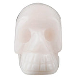 Stone Carved Skull Statue Healing Reiki Pocket Figurine Specimen