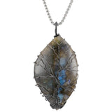 Labradorite Tree of Life Pendant for Necklace