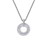 Hip Hop Micro Pave Bling Bling Brass Pendant with CZ Women Necklace