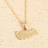 TUROUIE Turkey Map Pendant Necklace Women Flag Jewelry Turkiye Cumhuriyeti